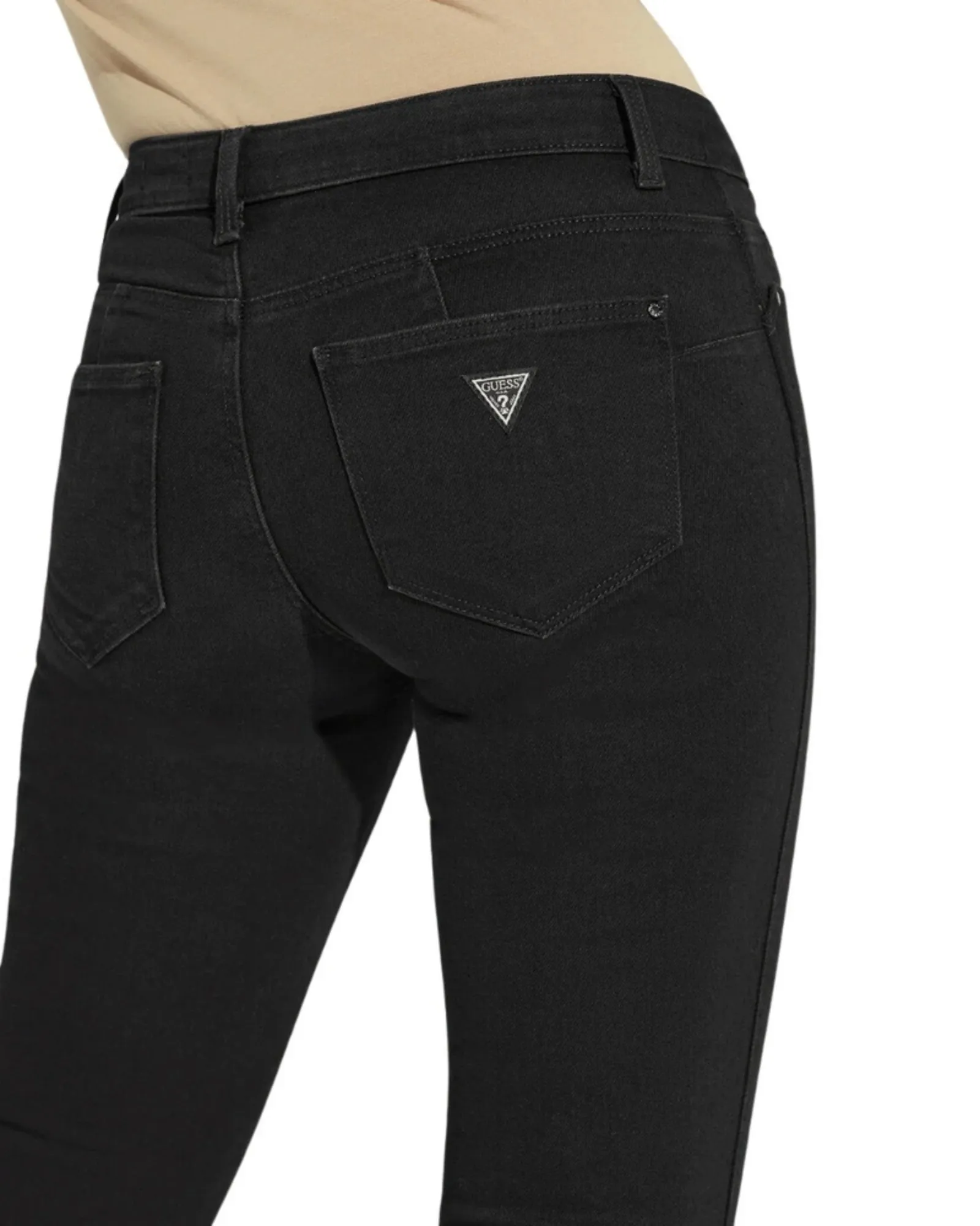 1981 High-Rise Skinny Fit Jeans - Carrie Black Wash Guess