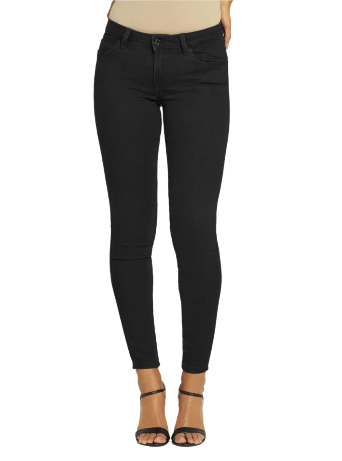 1981 High-Rise Skinny Fit Jeans - Carrie Black Wash Guess