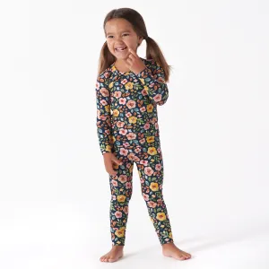 2-Piece Infant & Toddler Girls Midnight Floral Buttery Soft Viscose Made from Eucalyptus Snug Fit Pajamas Gerber Childrenswea