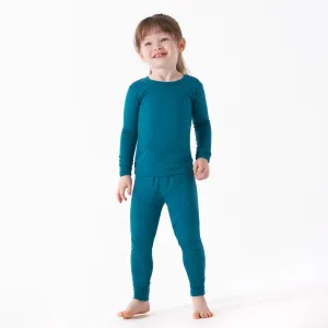 2-Piece Infant & Toddler Ocean Teal Buttery Soft Viscose Made from Eucalyptus Snug Fit Pajamas Gerber Childrenswea