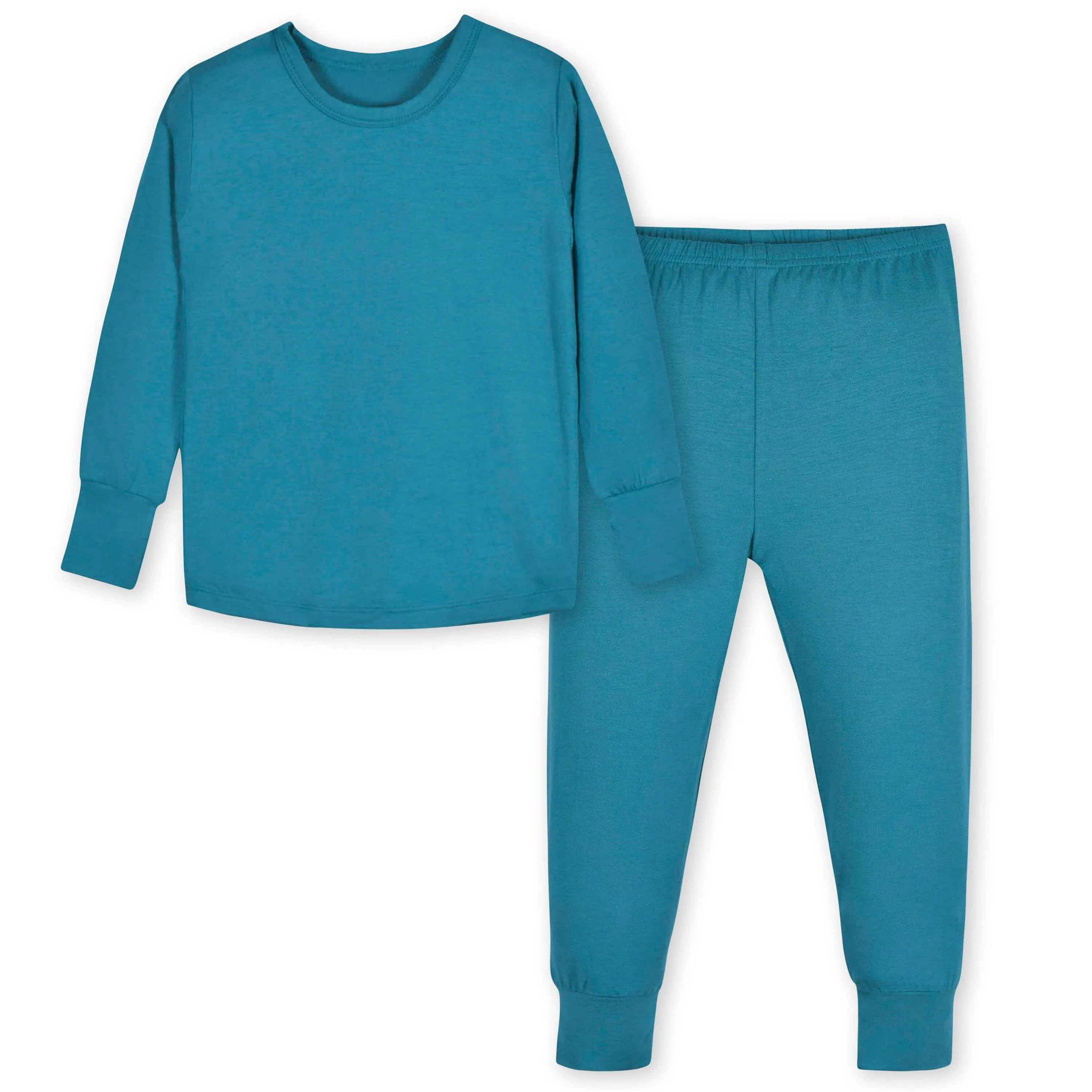 2-Piece Infant & Toddler Ocean Teal Buttery Soft Viscose Made from Eucalyptus Snug Fit Pajamas Gerber Childrenswea