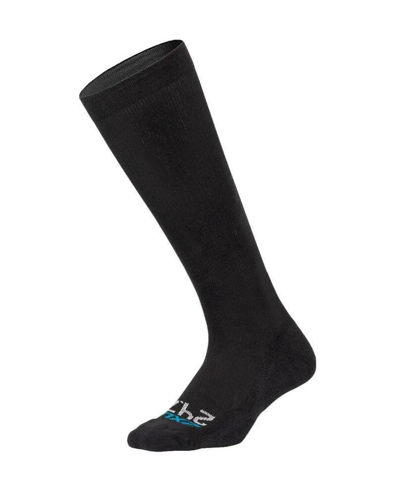 2XU 24/7 Unisex Compression Socks (Black/Black)