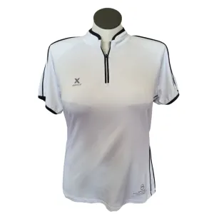 Abacus White Short Sleeve Women's Golf Top w/Black Accents Size XL MSP$75