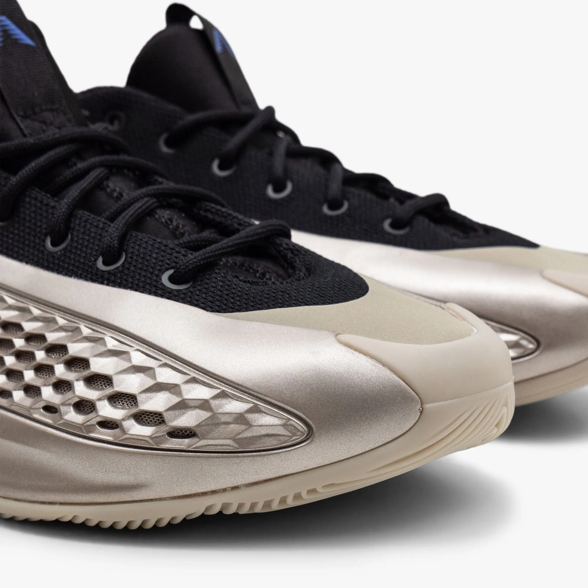 adidas Anthony Edwards 1 Low Champagne Metallic / Core Black - Lucid Blue