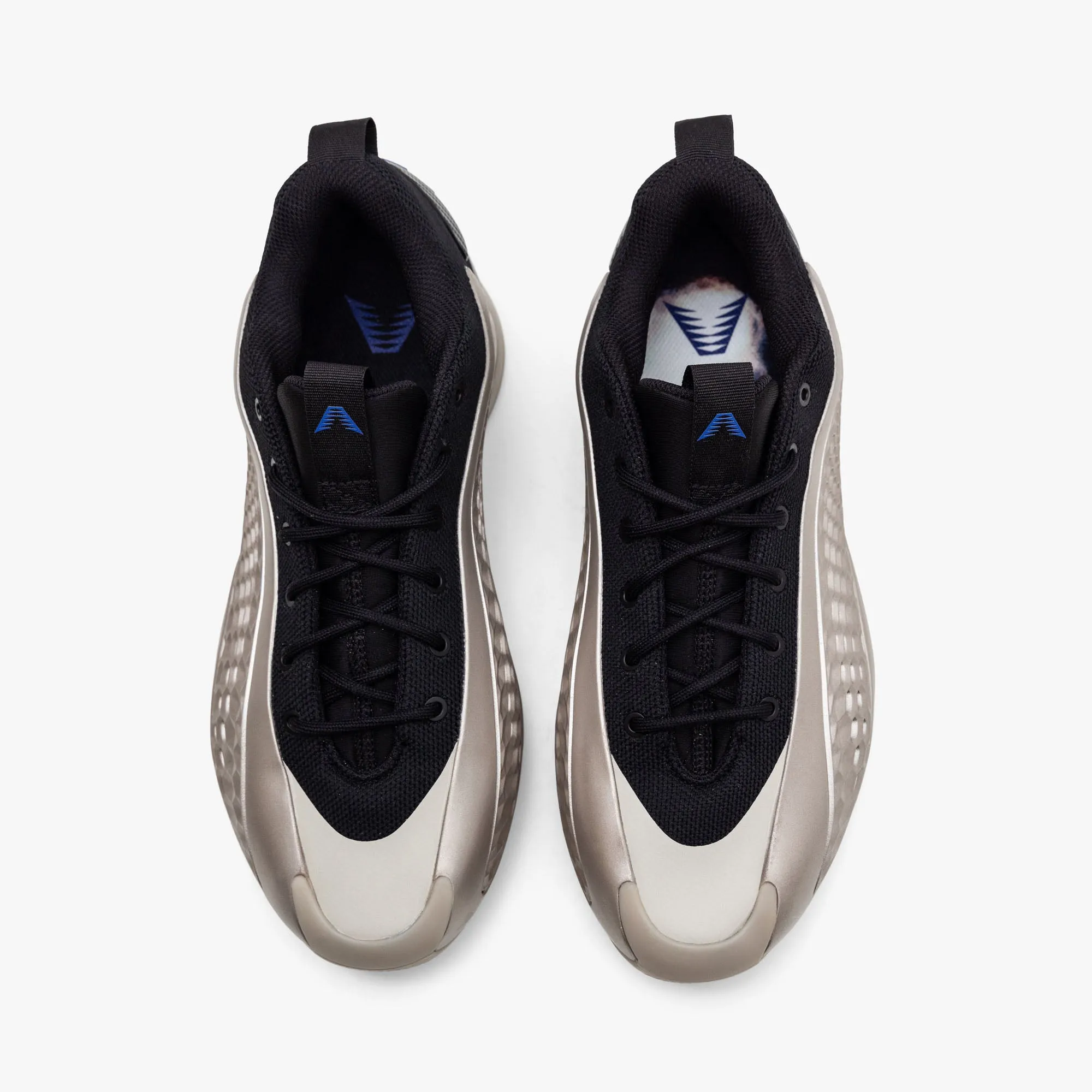 adidas Anthony Edwards 1 Low Champagne Metallic / Core Black - Lucid Blue