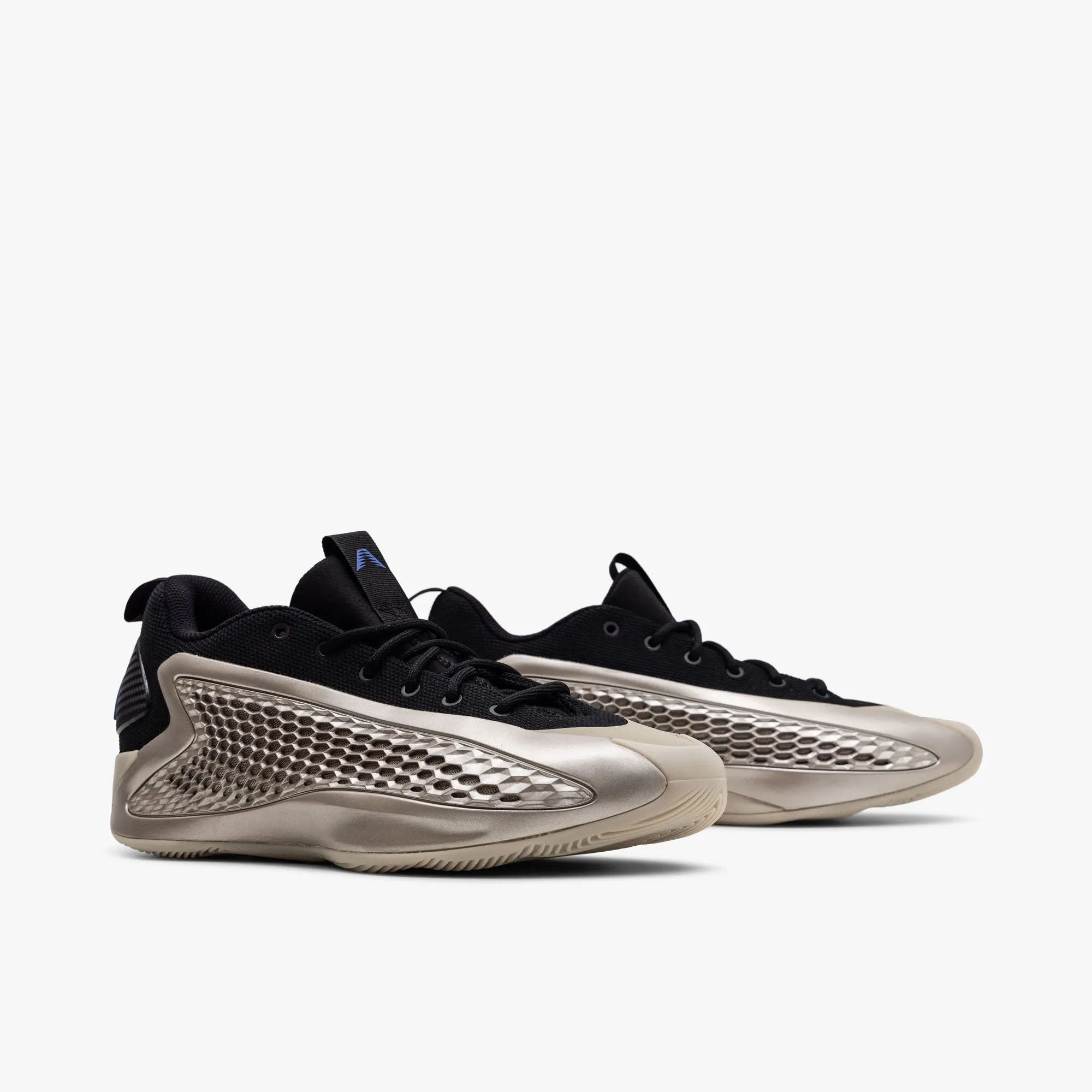 adidas Anthony Edwards 1 Low Champagne Metallic / Core Black - Lucid Blue