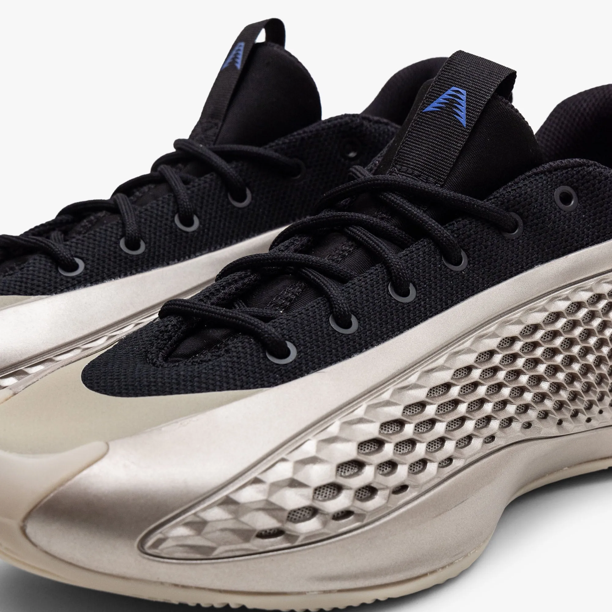 adidas Anthony Edwards 1 Low Champagne Metallic / Core Black - Lucid Blue