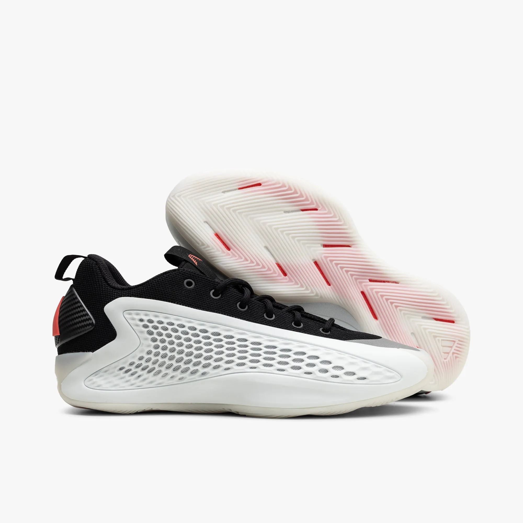 adidas Anthony Edwards 1 Low / White / Black - Red