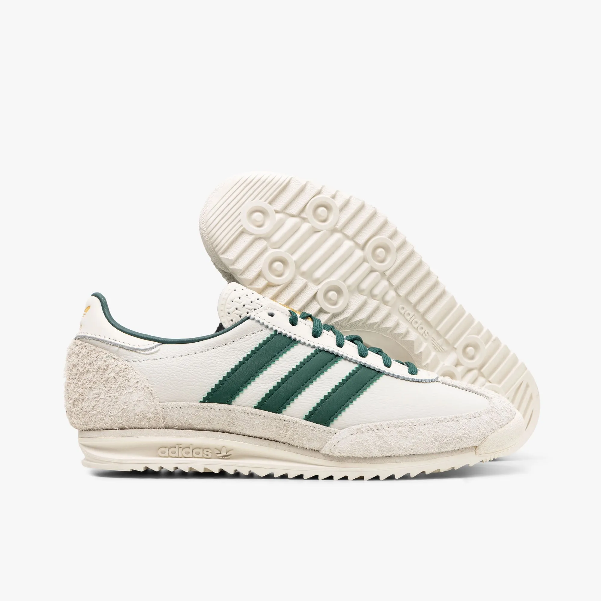 adidas Originals Women's SL 72 OG Off White / Collegiate Green - Orbit Grey