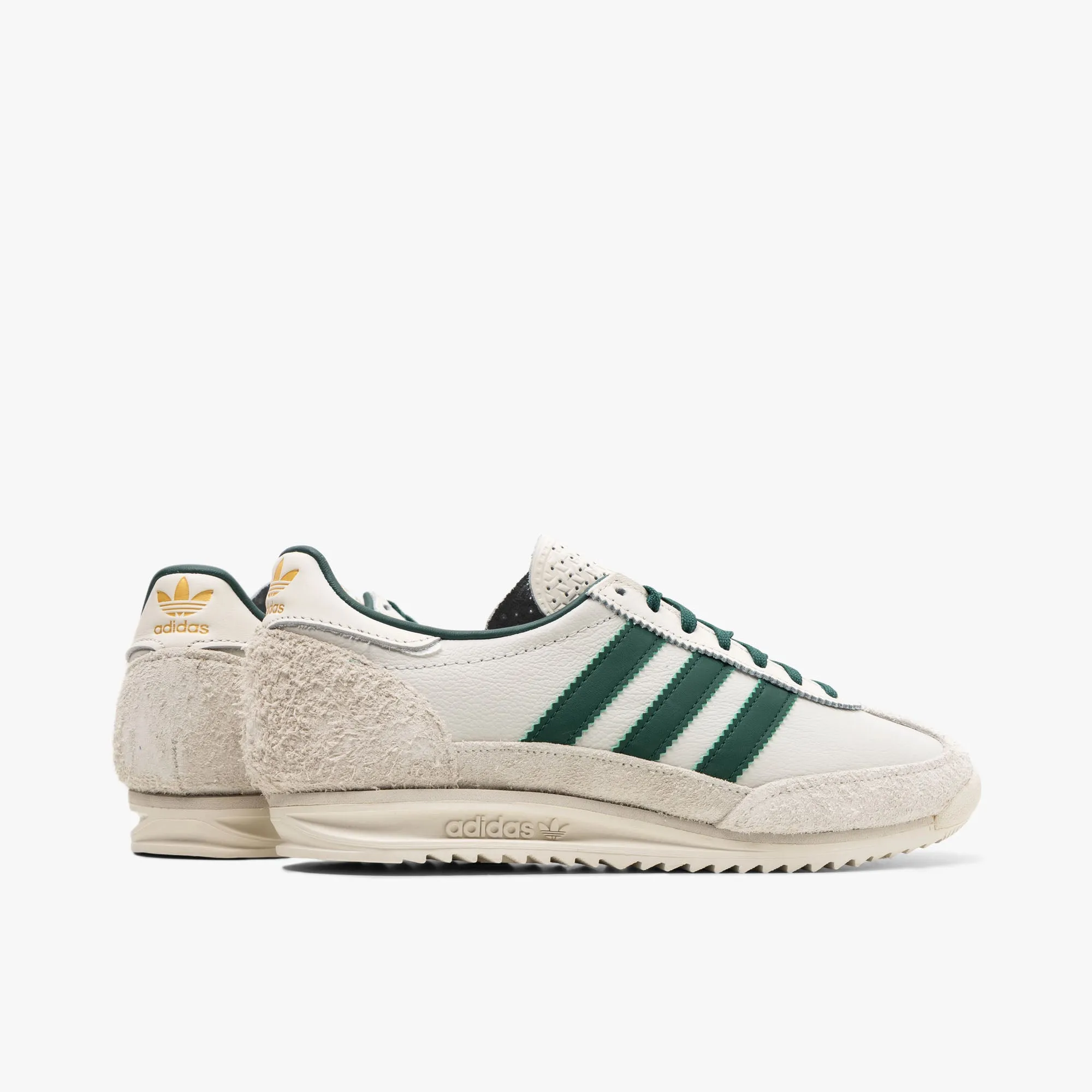 adidas Originals Women's SL 72 OG Off White / Collegiate Green - Orbit Grey