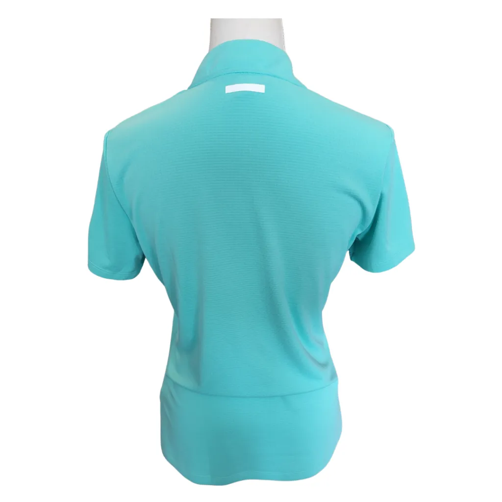Adidas Women's Mint Short Sleeve Textured Golf Polo Size M MSP$60