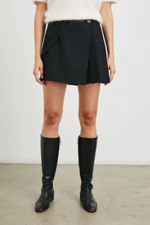 ADRIANA SKIRT - BLACK TWILL Rails
