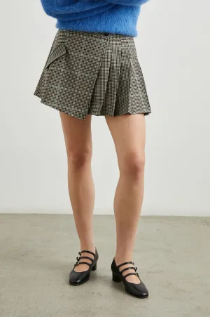 ADRIANA SKIRT - TEAL MULTI CHECK Rails