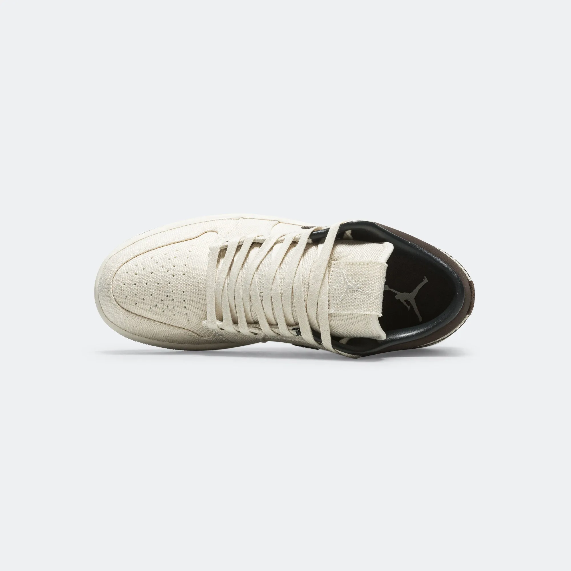 Air Jordan 1 Low Premium - Pale Ivory/Baroque Brown-Off Noir