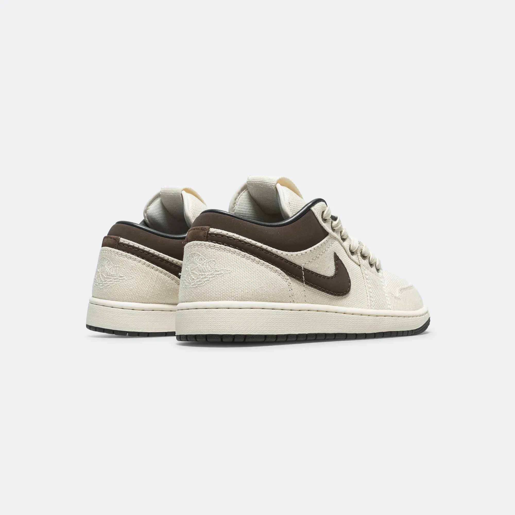 Air Jordan 1 Low Premium - Pale Ivory/Baroque Brown-Off Noir
