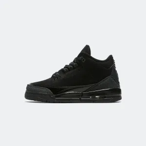 Air Jordan 3 Retro (GS) - Black/Dark Charcoal-White