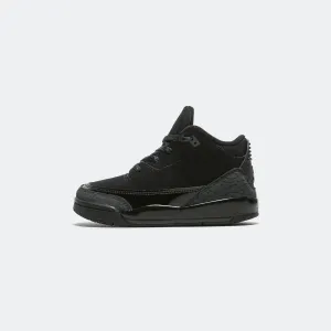Air Jordan 3 Retro (TD) - Black/Dark Charcoal-White