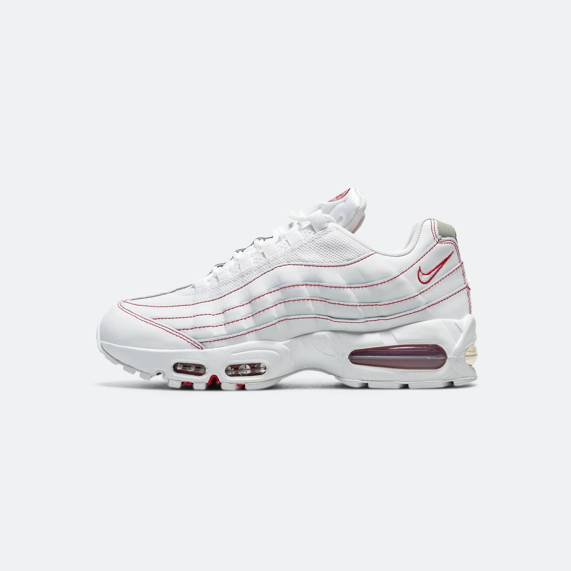 Air Max 95 OG - White/University Red-Wolf Grey
