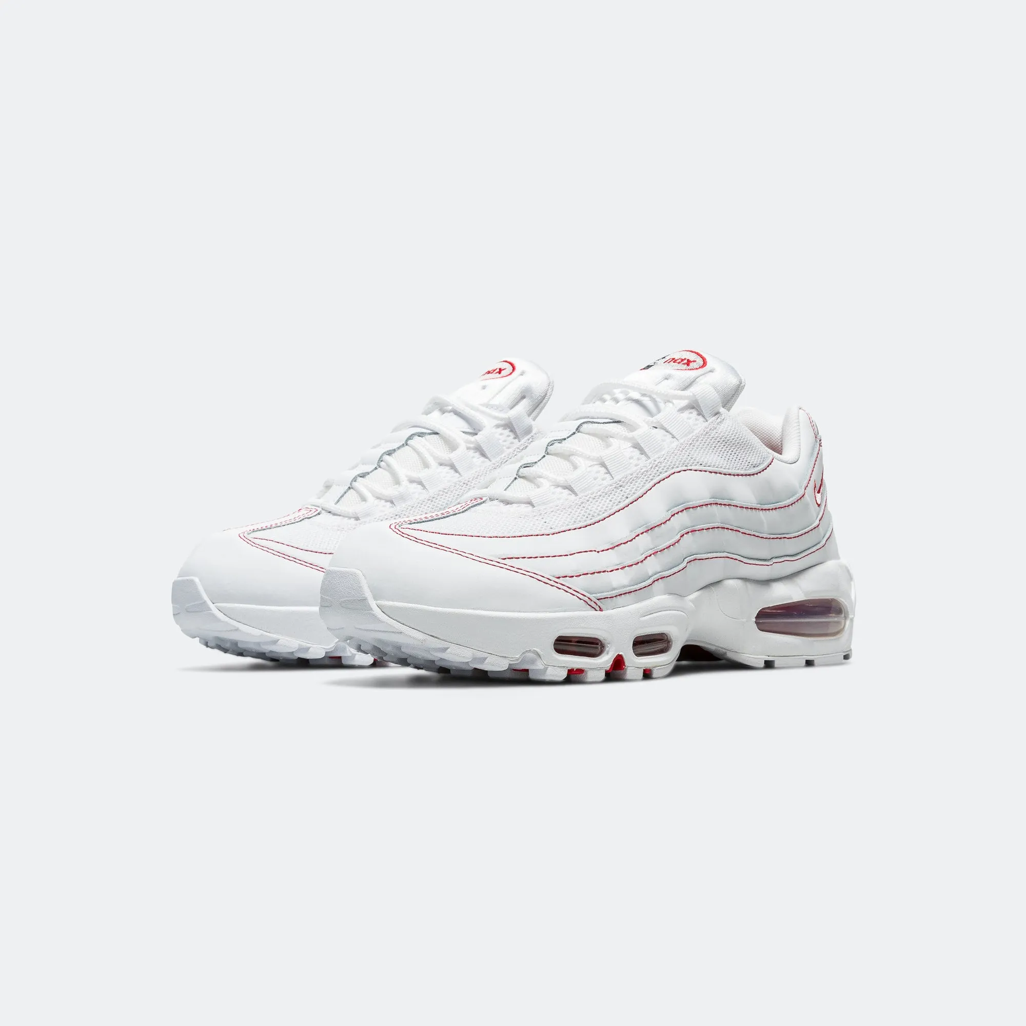 Air Max 95 OG - White/University Red-Wolf Grey