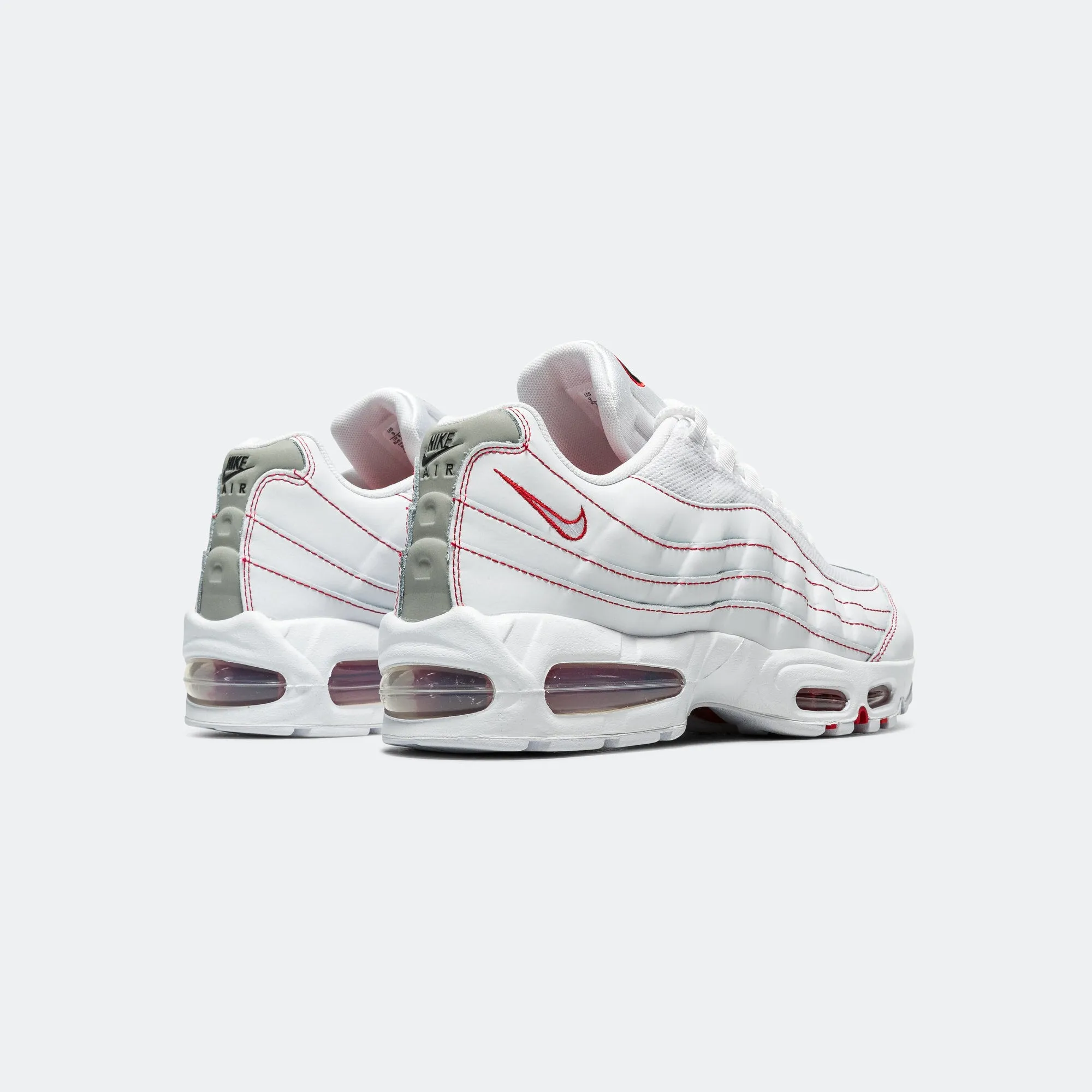 Air Max 95 OG - White/University Red-Wolf Grey