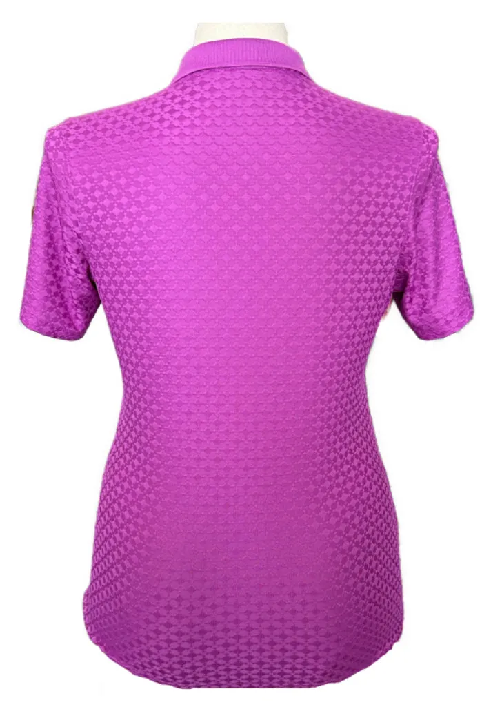 Antigua Purple Textured Women's Golf Polo Size L