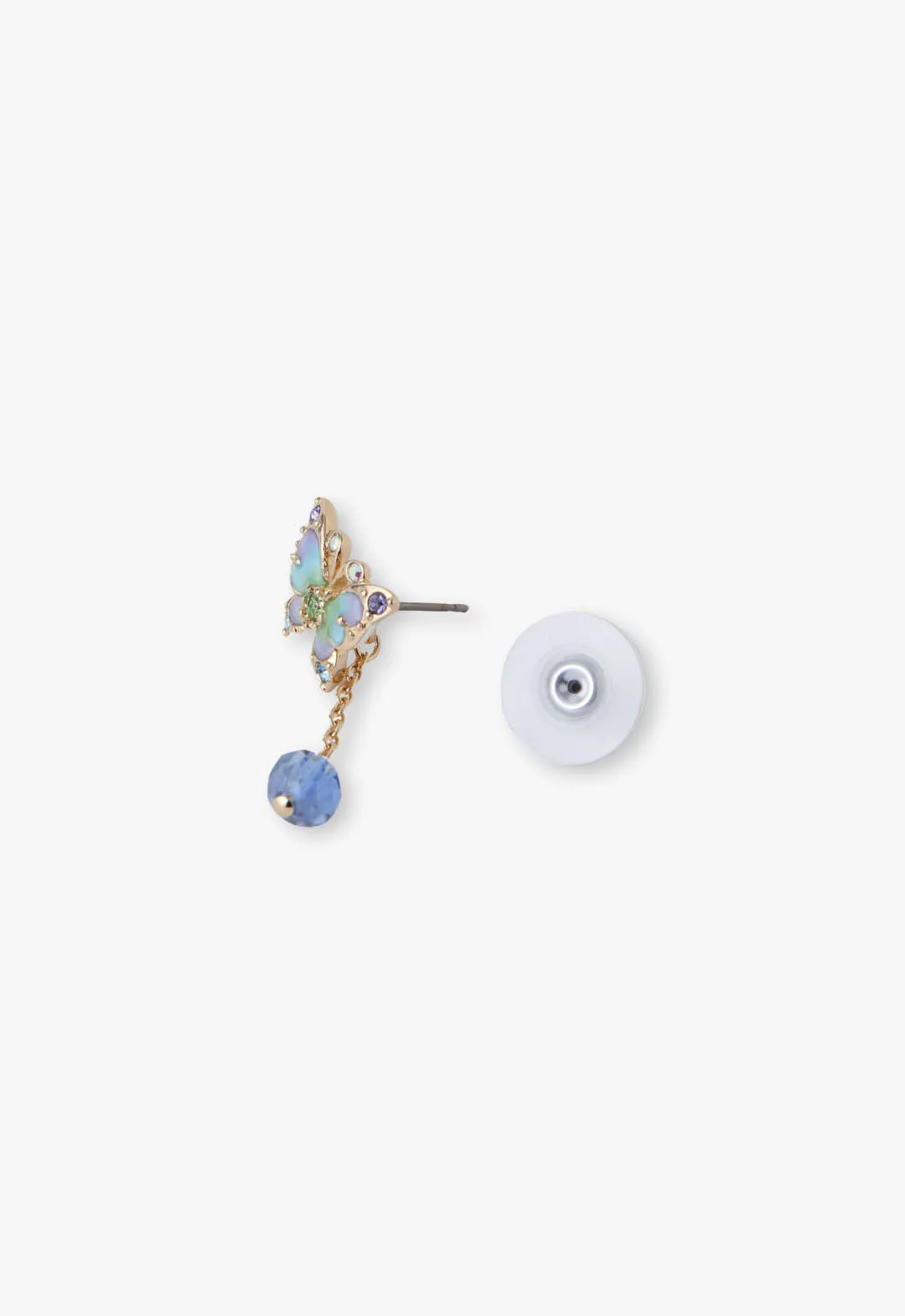 Aqua & Lavender Butterfly Earrings Annasui