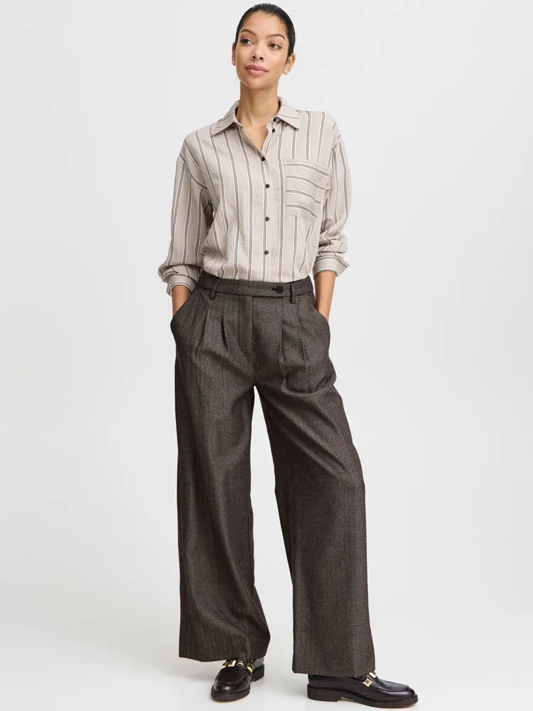B Young ByDaiko Trousers Black Mix