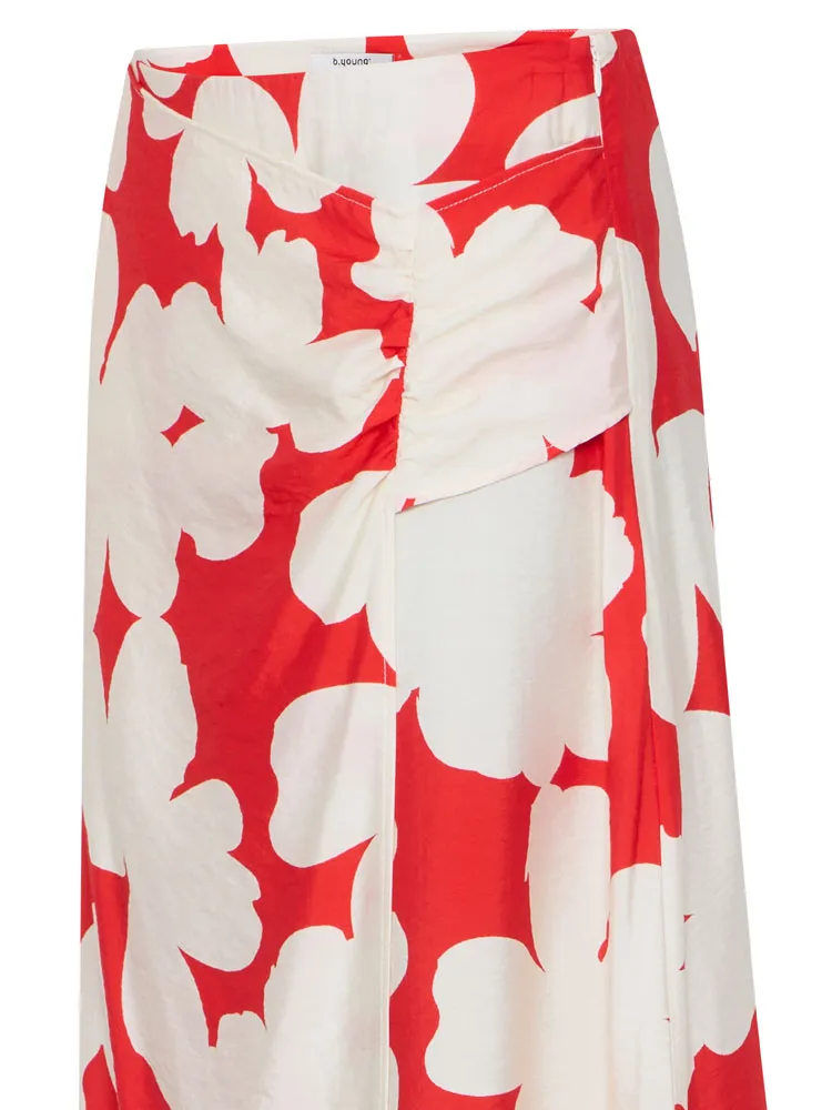 B Young ByIbine Skirt Flame Flower Mix