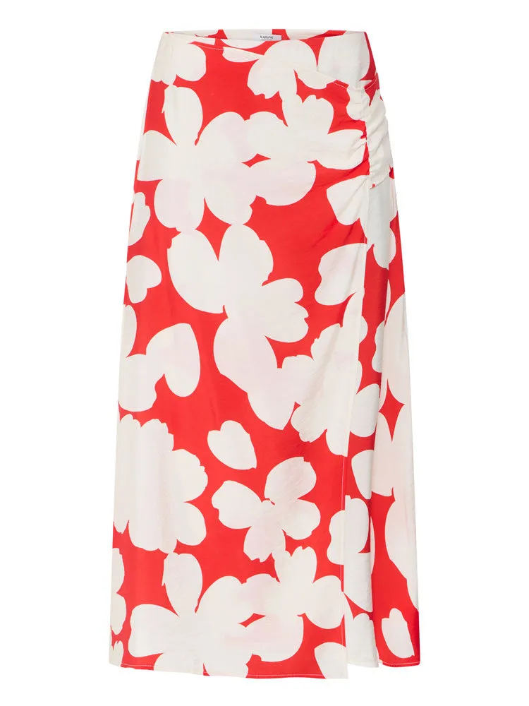 B Young ByIbine Skirt Flame Flower Mix