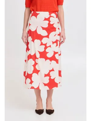 B Young ByIbine Skirt Flame Flower Mix