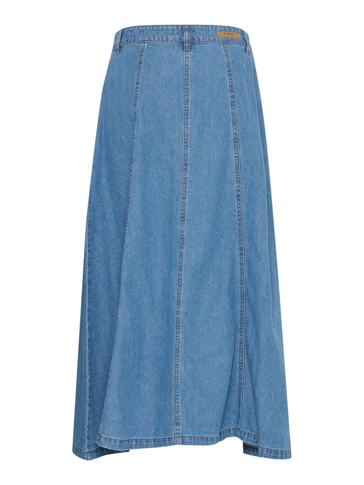 B Young ByKapuca Skirt Mid Blue Denim