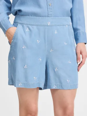 B Young ByKosmo Short Light Blue Denim