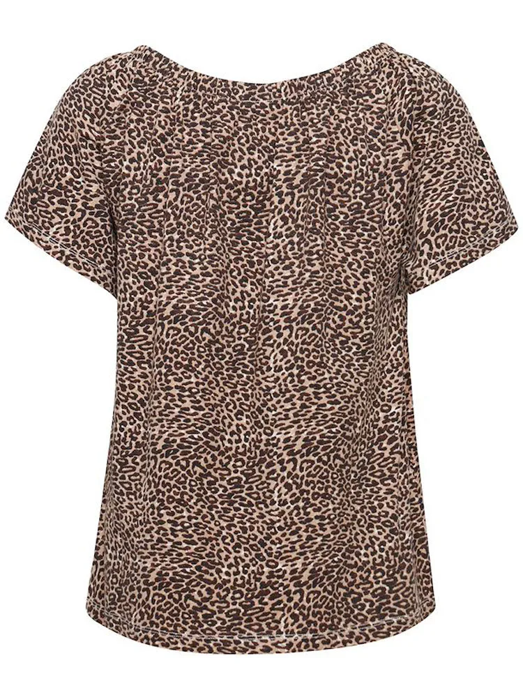 B Young ByPandinna OS T-Shirt Brown