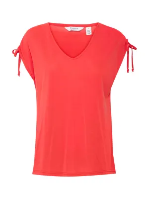 B Young ByPerl Tie T-Shirt Flame Scarlet