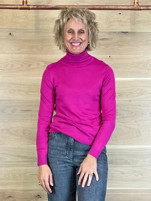 B Young ByPimba Rollneck Festival Fuchsia
