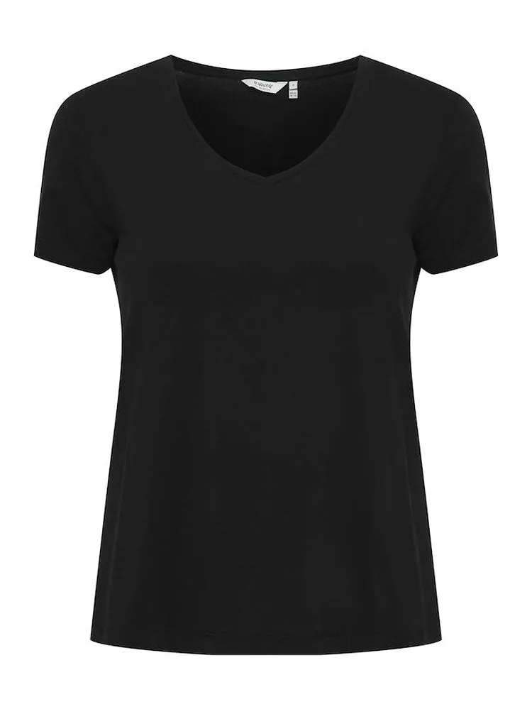 B Young ByRexima V-Neck T-Shirt Black