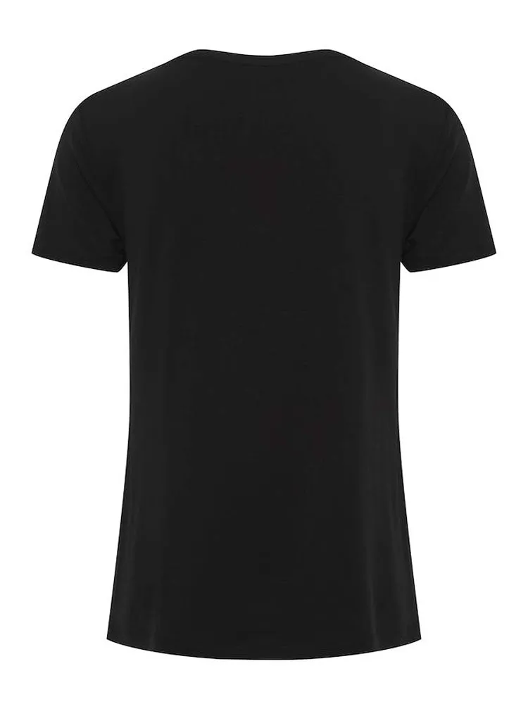 B Young ByRexima V-Neck T-Shirt Black