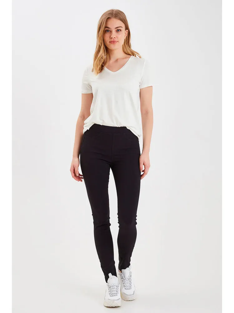 B Young ByRexima V-Neck T-Shirt Optical White