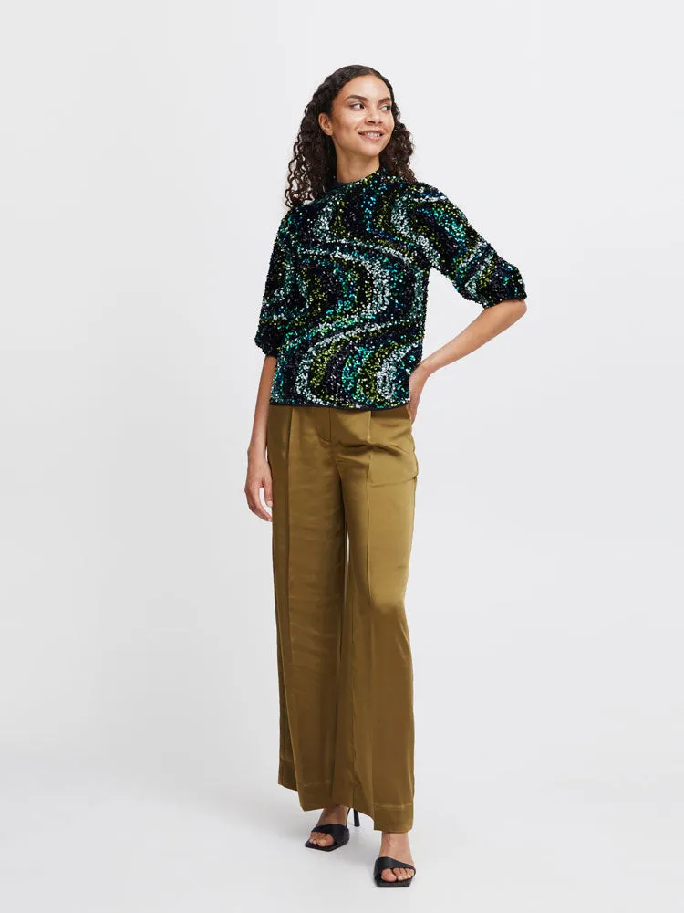B Young BySamio Blouse Black Mix