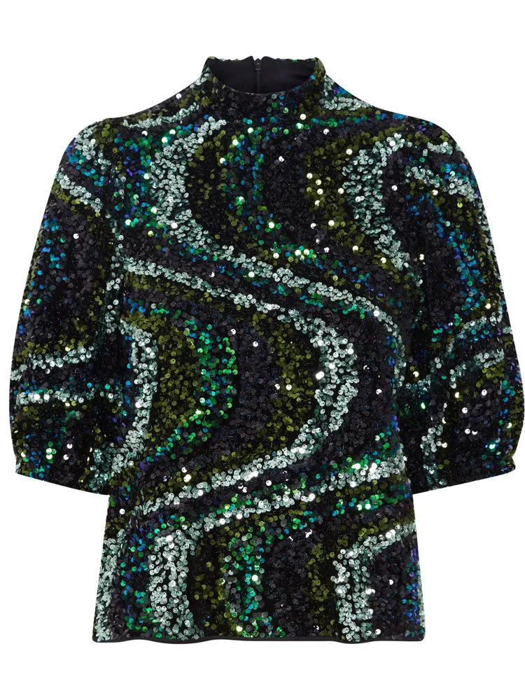 B Young BySamio Blouse Black Mix
