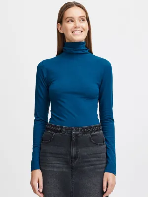 B Young Pamila Roll Neck Blue