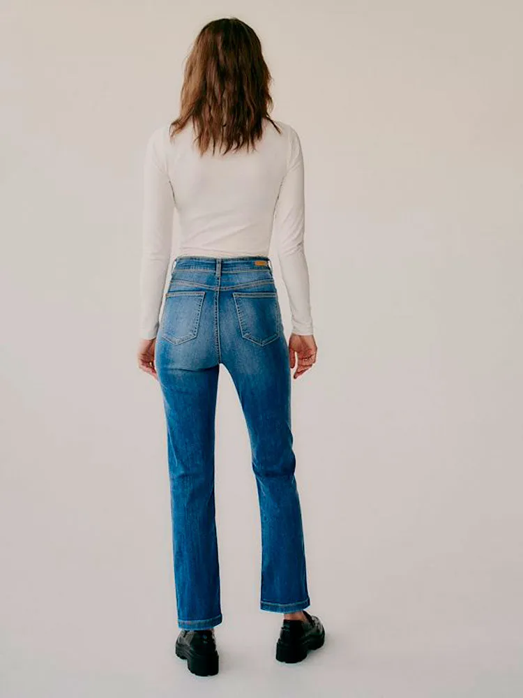 B Young Pamila Roll Neck Off White