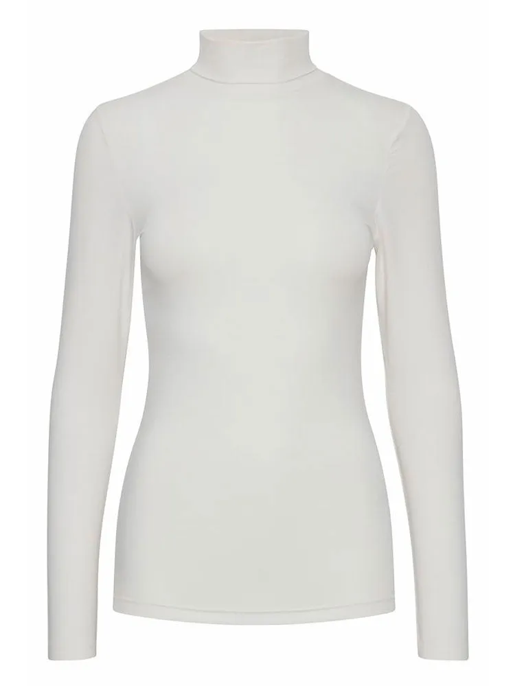 B Young Pamila Roll Neck Off White