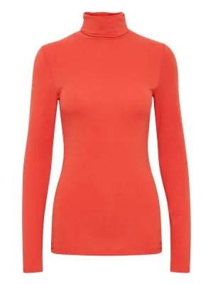 B Young Pamila Roll Neck Red
