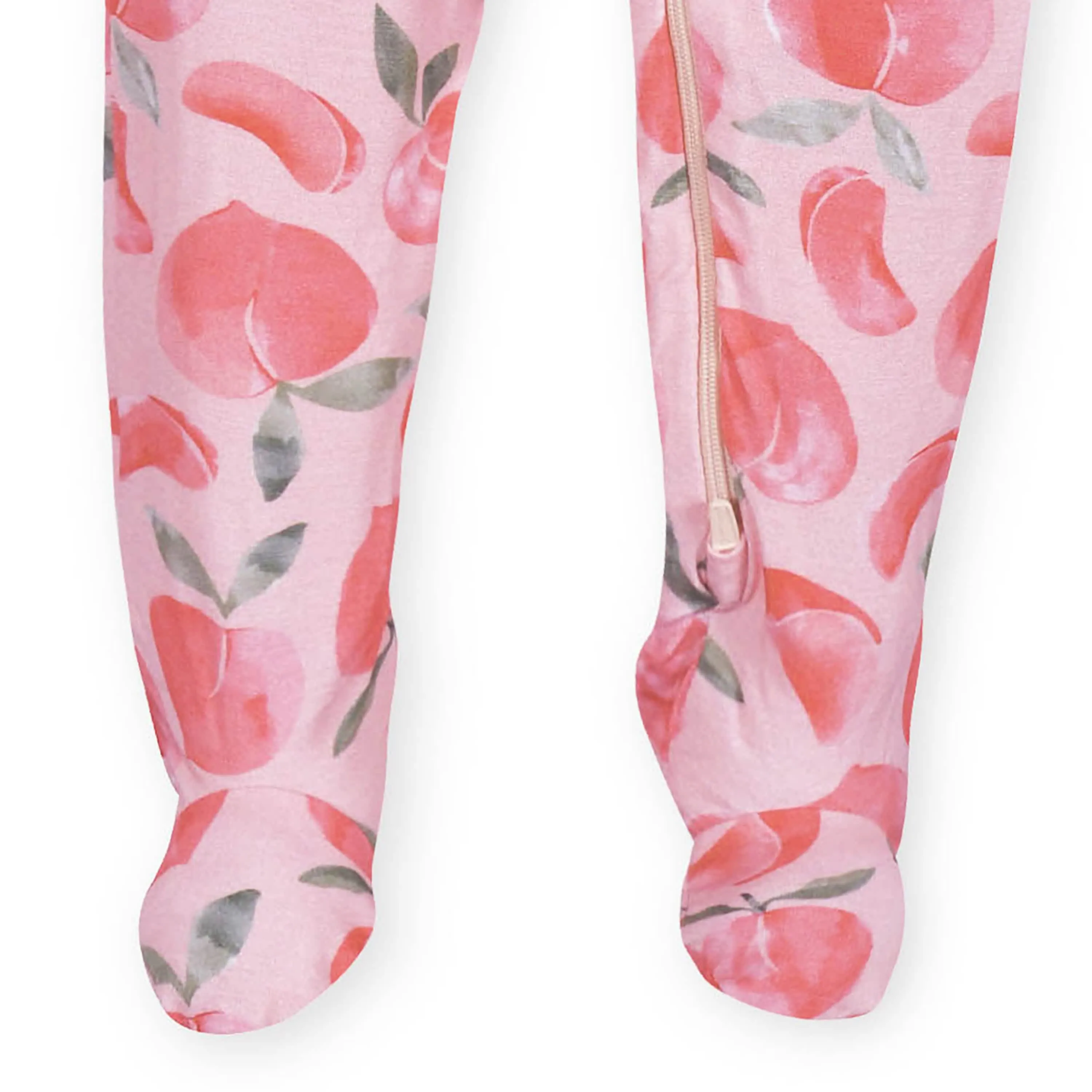 Baby & Toddler Girls Just Peachy Buttery Soft Viscose Made from Eucalyptus Snug Fit Footed Pajamas Gerber Childrenswea