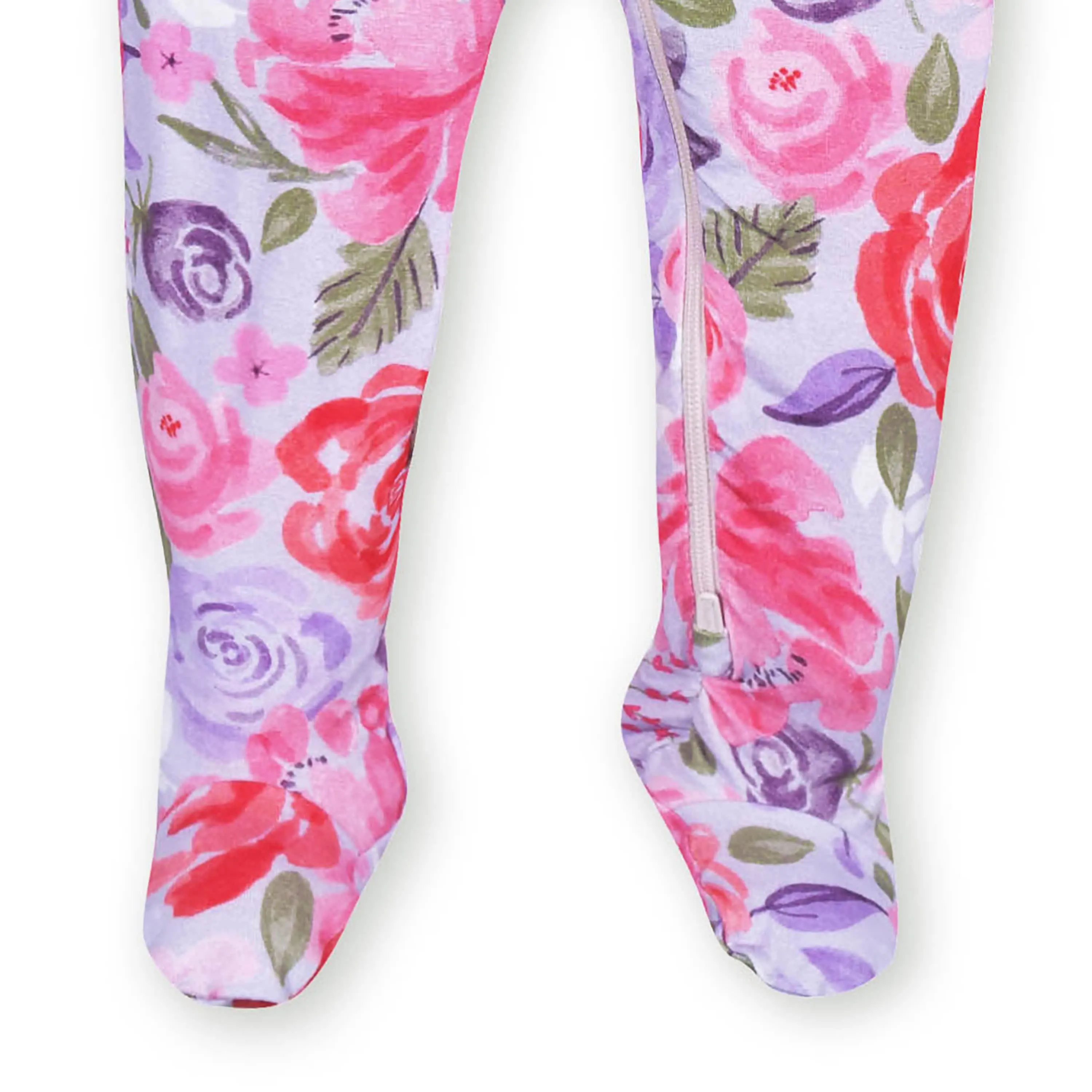 Baby & Toddler Girls Lilac Garden Buttery Soft Viscose Made from Eucalyptus Snug Fit Footed Pajamas Gerber Childrenswea