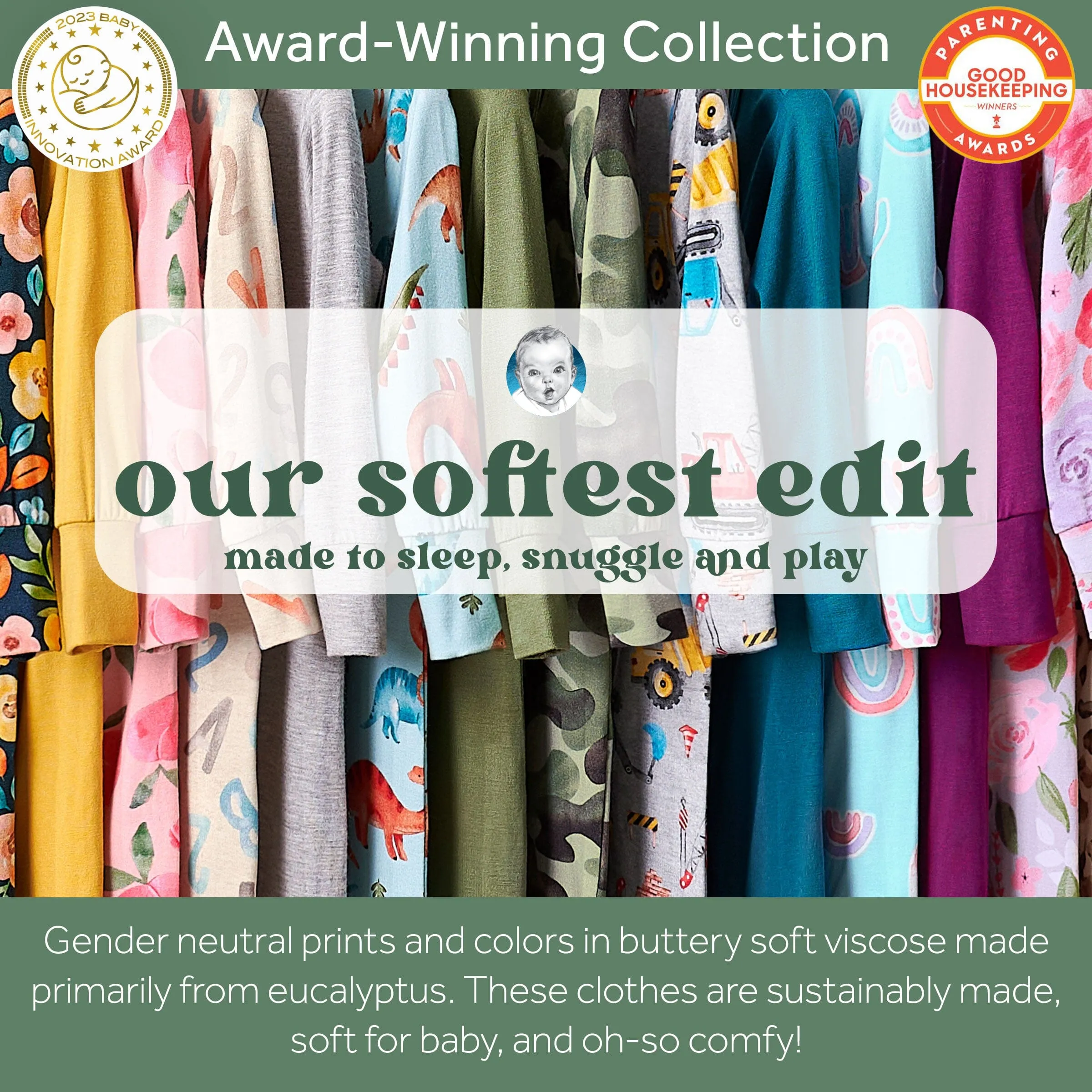 Baby & Toddler Outer Space Buttery Soft Viscose Made from Eucalyptus Snug Fit Footed Pajamas Gerber Childrenswea