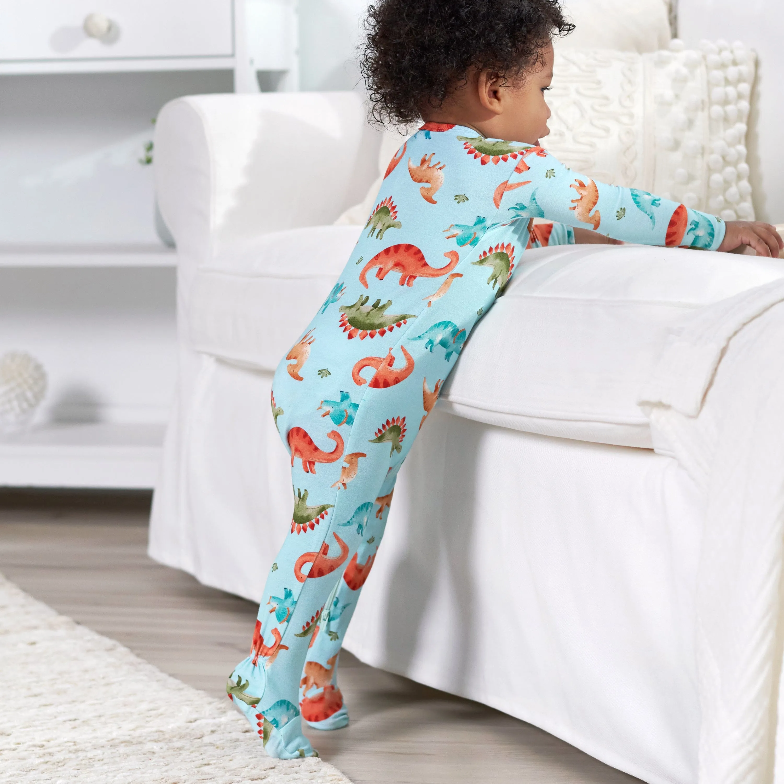 Baby & Toddler Snugosaurous Buttery Soft Viscose Made from Eucalyptus Snug Fit Footed Pajamas Gerber Childrenswea