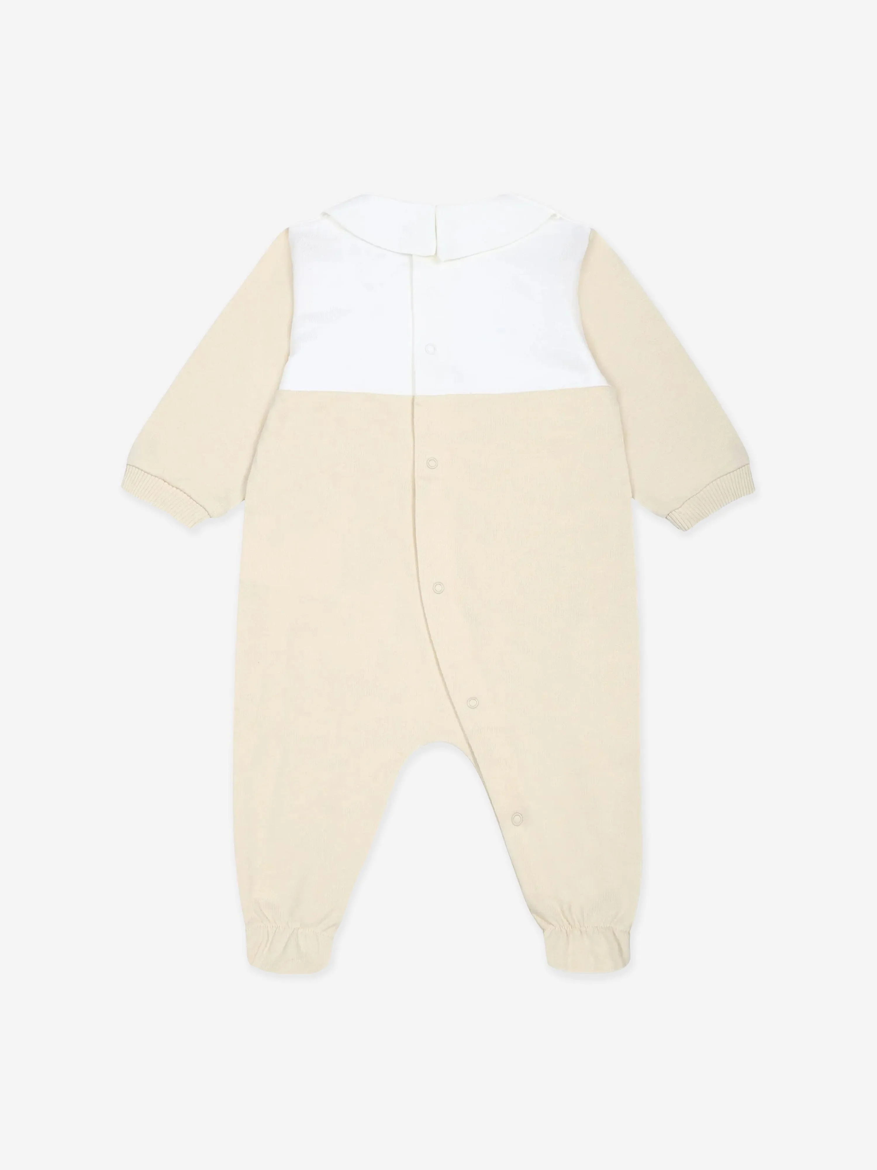 Baby Bear Logo Babygrow in Beige