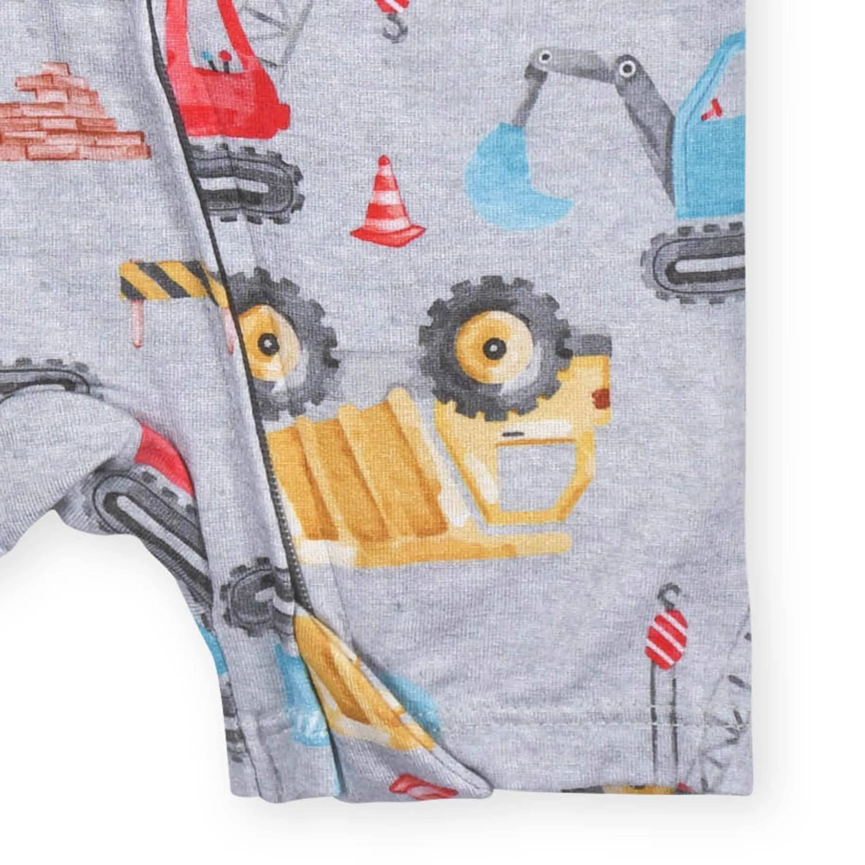 Baby Boys Construction Trucks Buttery Soft Viscose Made from Eucalyptus Snug Fit Romper Gerber Childrenswea
